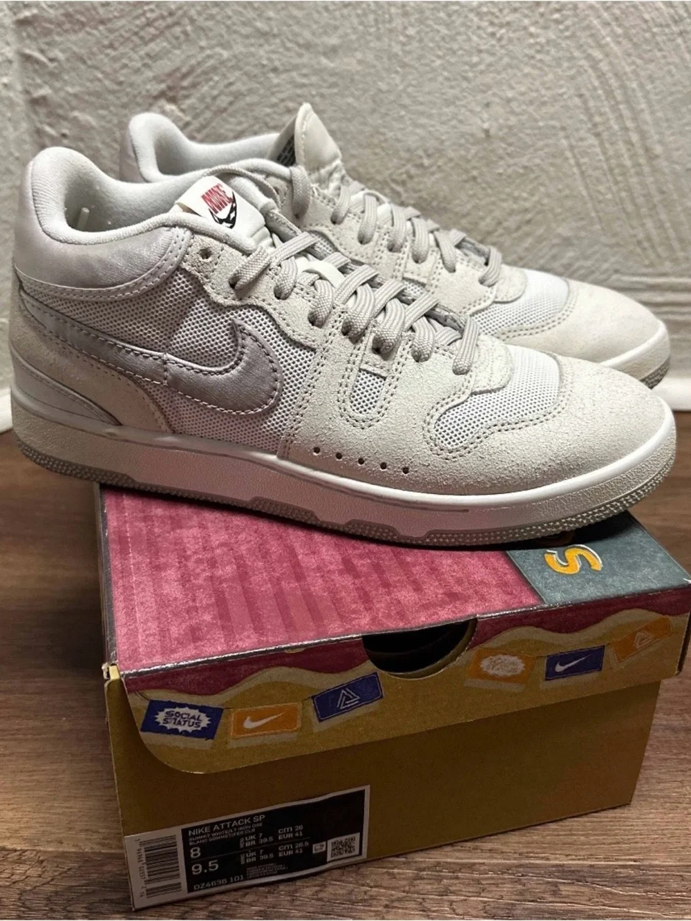 Nike Social Status x Mac Attack SP Silver Linings USED DZ4636-101 Size 8 OG ALL